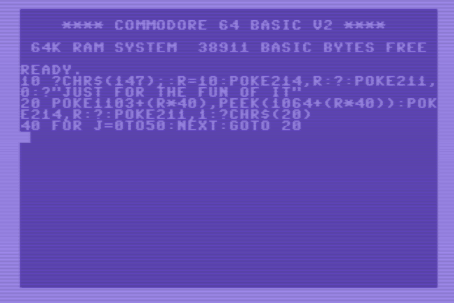 basic text scroller